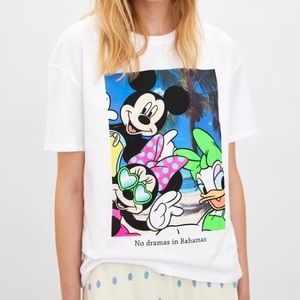 NWT Zara Disney Bahamas shirt Mickey Minnie Daisy